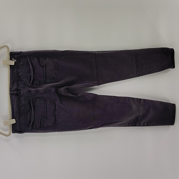 American Eagle Outfitters women's faded black denim jeans size 10 jeggings 360° - Picture 3 of 10